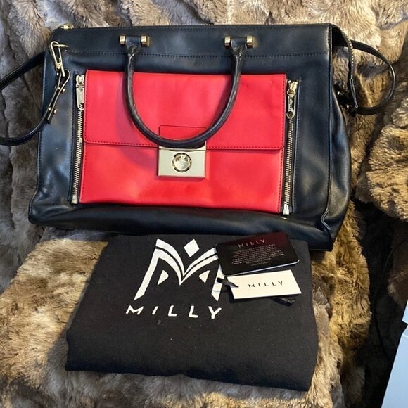 MILLY leather satchel - Picture 1 of 14